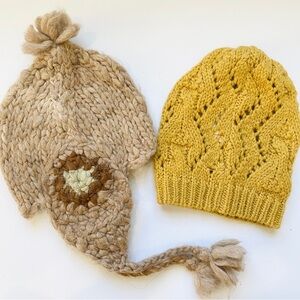 NEW Little girls Aymara, HBB iA knit hat bundle